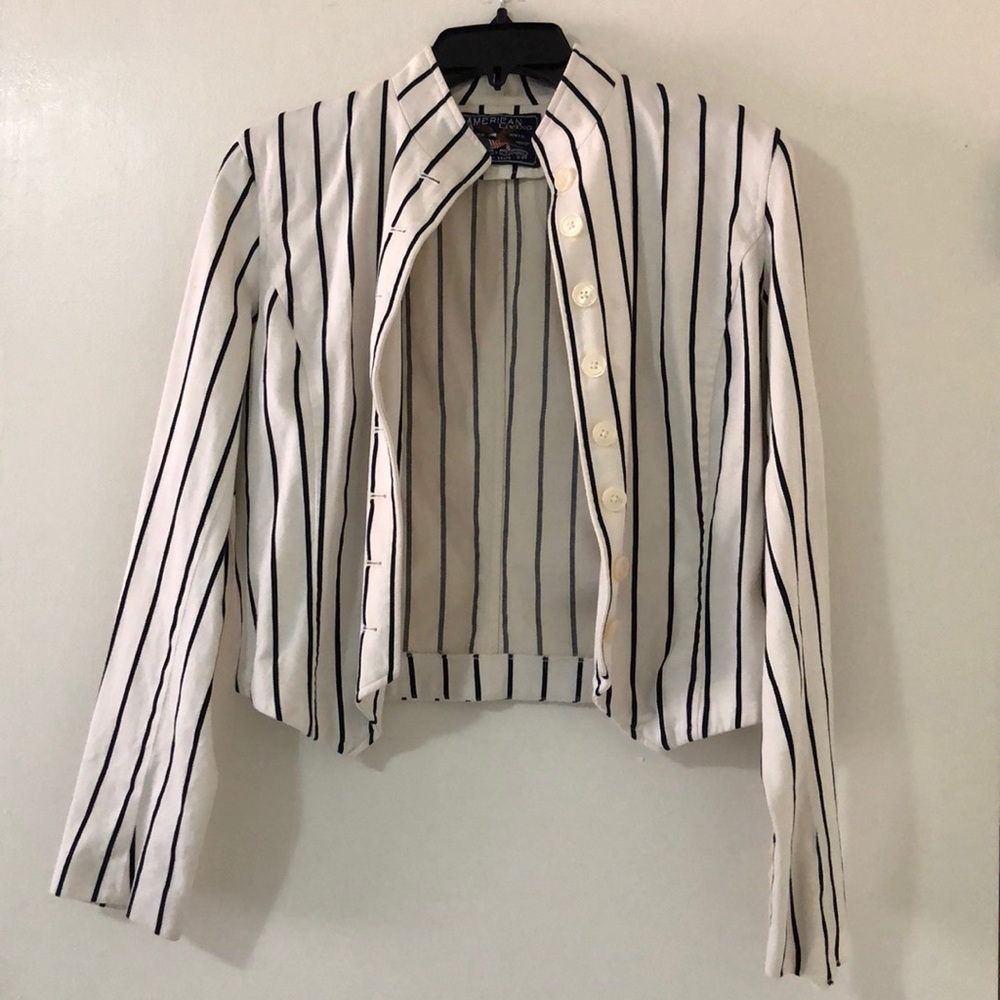 Striped Colonial blazer